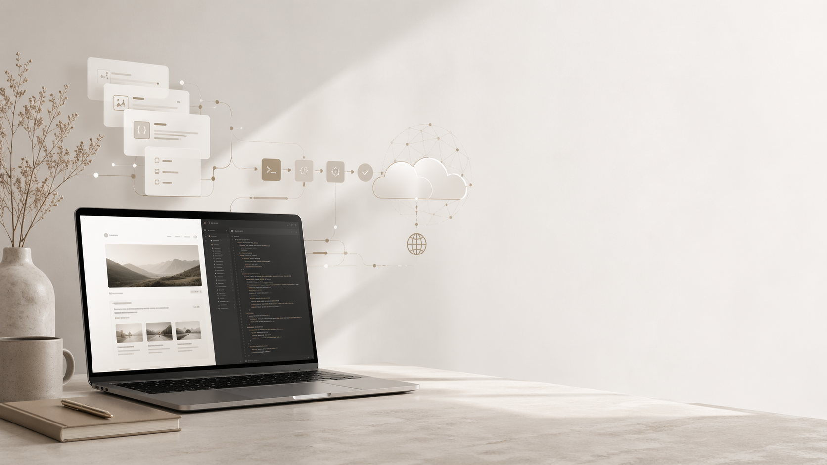 AIと1日で作ったブログ——環境構築からCloudflare公開まで全36工程の記録